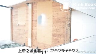 The girl excreted a lot in the toilet 002