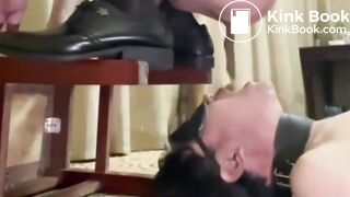 Master Takes a Shit in Slave's Mouth