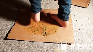 Very messy Milf Dog Scat trampling