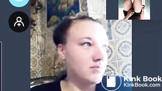 The reaction of a woman watching me shit