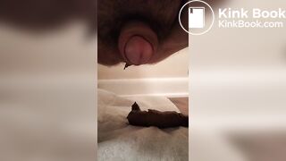 Chubby guy shits on the floor