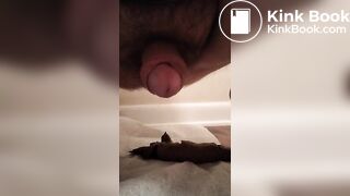 Chubby guy shits on the floor