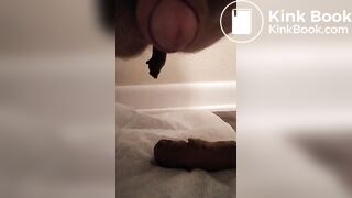 Chubby guy shits on the floor