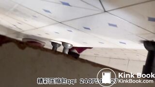 Beautiful women poop in the toilet