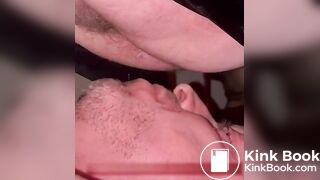 German guy feeds scattoilet