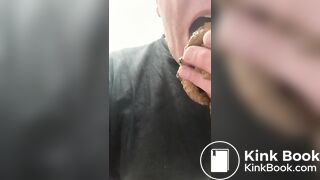 Breakfast Amsterdam male eats his poo