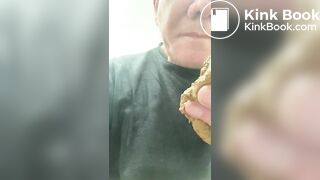 Breakfast Amsterdam male eats his poo