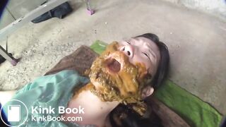 Woman FULL HUMAN TOILET for Couple - Diarrhea