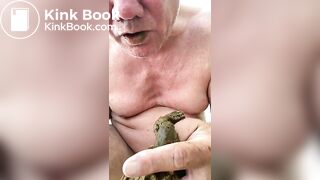 amsterdam male shits and eats his turd