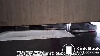 Sexy women defecate in toilets