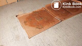 Milf walk on dog shit and wash the floor