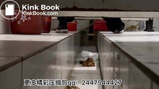 Sexy women defecate in toilets