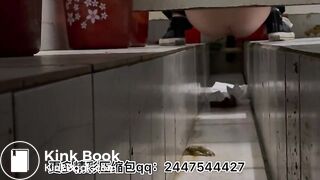 Sexy women defecate in toilets
