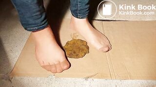 Very Messy Trouser Socks Scat Dog