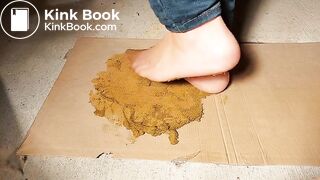 Very Messy Trouser Socks Scat Dog