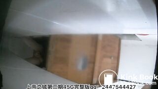 The girl excreted a lot in the toilet 2