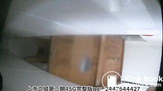 The girl excreted a lot in the toilet 2