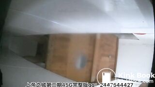 The girl excreted a lot in the toilet 2