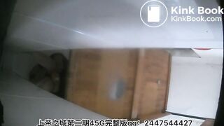 The girl excreted a lot in the toilet 2