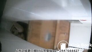 The girl excreted a lot in the toilet 2
