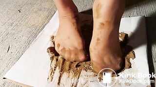 Very Messy Dog butt cake Nylons Feets play