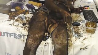 Filthy Sissy Faggot Loves Shit
