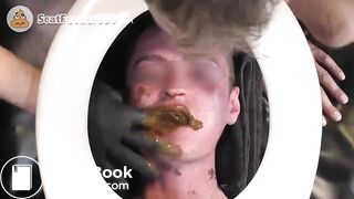 Young toilet eats daddy's shit
