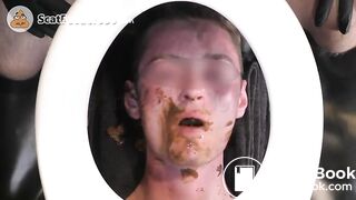 Young toilet eats daddy's shit