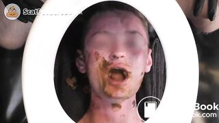Young toilet eats daddy's shit