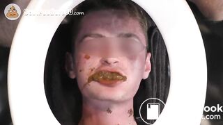 Young toilet eats daddy's shit