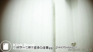 The girl excreted a lot in the toilet 003