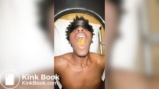 Verbal bear feeds hungry twink