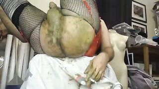 Filthy Sissy Faggot Loves Shit