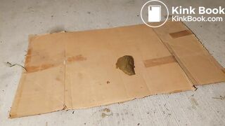 Milf try to crush bid dog shit