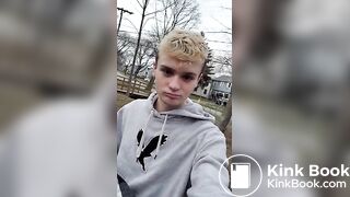 Shitting on a Bench by the Road