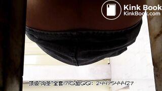 The girl excreted a lot in the toilet 05