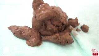 Japanese Girl Drops a Massive Pile of Shit