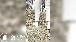 Korean guy shitting outdoors