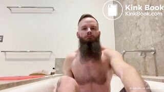 hot bearded dude shits and smears himself in the b