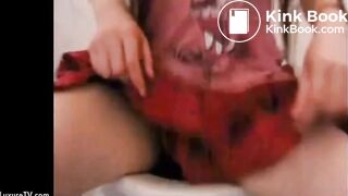 cute teen takes a shit