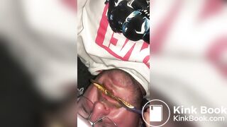 Me eating a shitty toothbrush