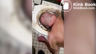 Alpha Makes Fag Lick Shitty Toilet
