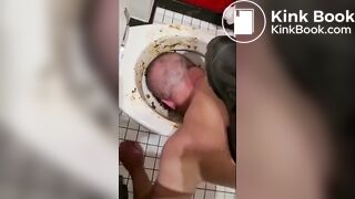 Alpha Makes Fag Lick Shitty Toilet