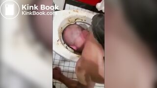 Alpha Makes Fag Lick Shitty Toilet