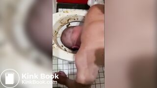 Alpha Makes Fag Lick Shitty Toilet