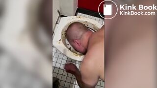 Alpha Makes Fag Lick Shitty Toilet