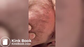 Shitting above the toilet and cumming