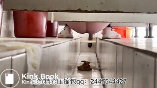 The girl excreted a lot in the toilet 003