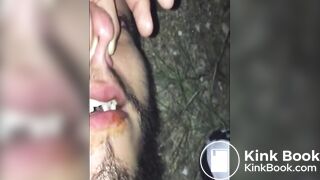 BROKE 19YO GARGLES ON SHIT FILLING HIS MOUTH