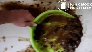 bbw lady huge shit after enema